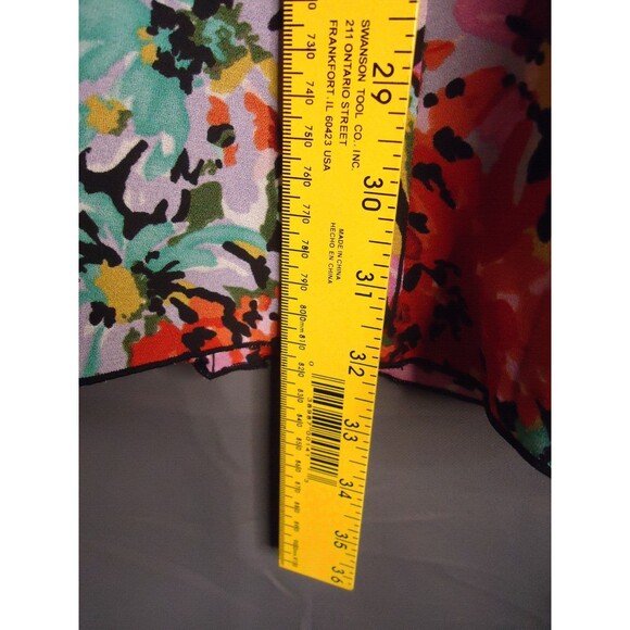 Judith Hart Collection Maxi Line Aline Skirt Multicolored Floral Print Size 12 - Picture 6 of 7